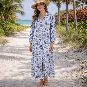 Misa SZ M Bettina Long Shirt Dress (No Belt)